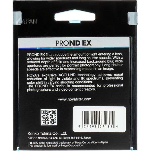 Hoya filter neutral density ProND EX 8 58mm