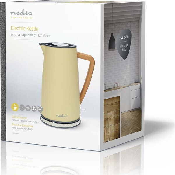 Nedis KAWK510EYW czajnik elektryczny 1,7 l 2200 W Żółty
