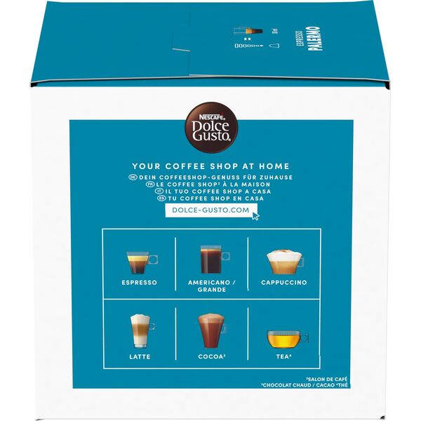 Coffee capsules NESCAFE(r) Dolce Gusto(r) Palermo, 16 pcs.