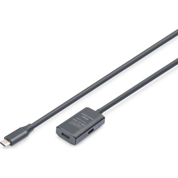 Active USB-C Extension Cable, 5m 5G, USB 3.2 Gen1, USB-C - USB-C (M/F)