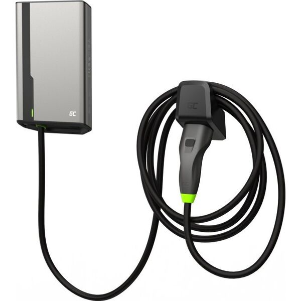 ŁADOWARKA EV Wallbox Green Cell HabuDen EVGC021B2275 22kW TYPE 2 7,5M GC App NFC BT Wi-Fi