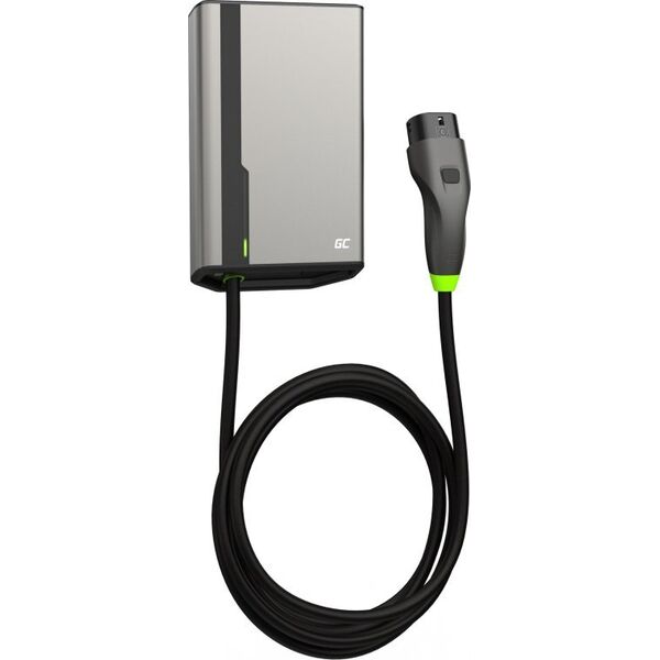 ŁADOWARKA EV Wallbox Green Cell HabuDen EVGC021B2250 22kW TYPE 2 5M GC App NFC BT Wi-Fi