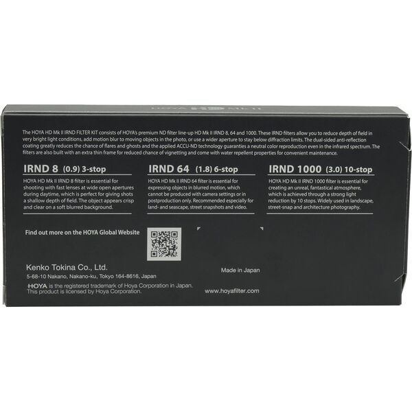 Hoya filter kit HD Mk II IRND Kit 72mm