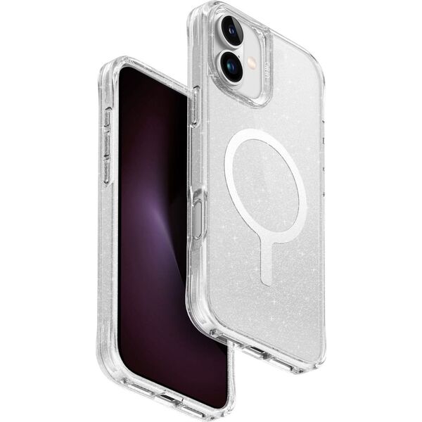 UNIQ LifePro Xtreme iPhone 16 Plus 6.7" Magclick Charging Case Clear/Frost Clear