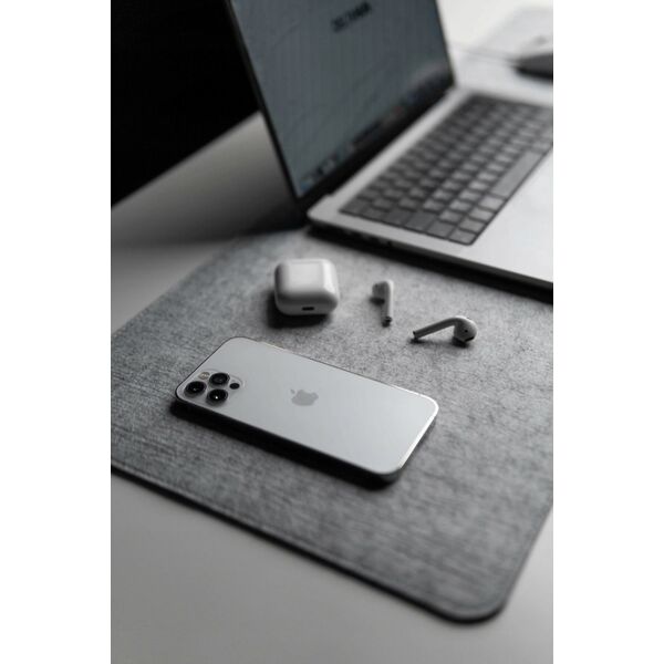 DELTAHUB Minimalistic Desk Mat S (630MM X 280MM, Šviesiai pilkas) Pelės Kilimėlis