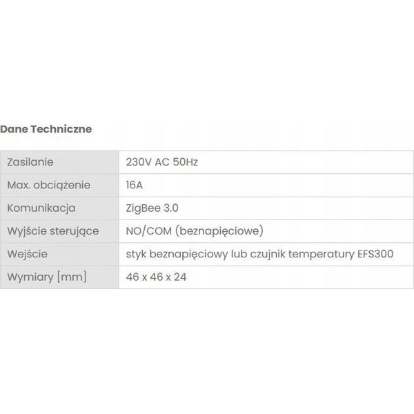 Engo przekaźnik załączający Smart Relay ZigBee 230-230V EREL-16ZB