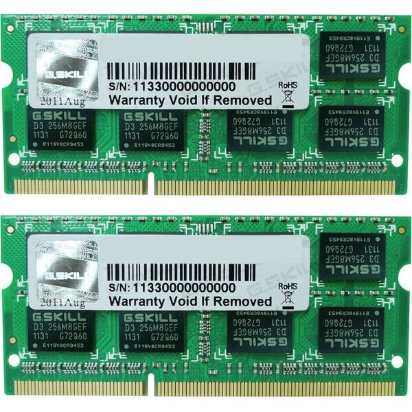Pamięć do laptopa G.Skill SODIMM, DDR3L, 8 GB, 1600 MHz, CL11 (F3-1600C11D-8GSL)