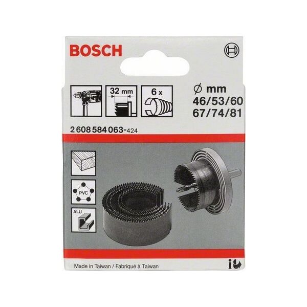 Bosch ZESTAW PIŁ OTWORNIC 6CZ.46-81/32MM [jm.SZT] - B 2608584063