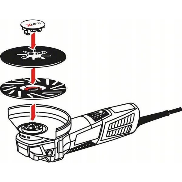 Bosch Bosch X-LOCK fiber disc R780 Best for Metal and Inox, 125mm, grinding disc (O 125mm, K 100)