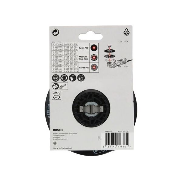 Bosch Bosch X-LOCK backing pad soft, O 115mm, sanding pad