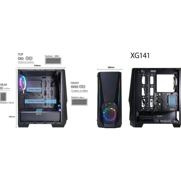 Obudowa Xilence Xilent Blast X505.ARGB (XG141)