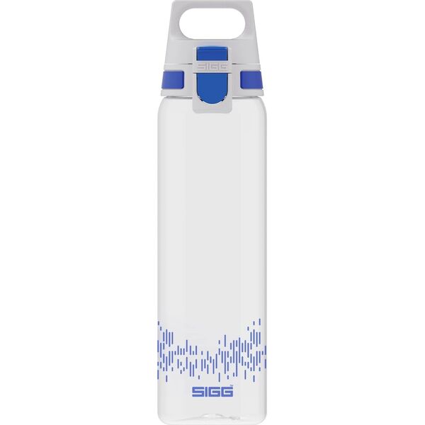 SIGG SIGG drinking bottle Total Clear One MyPlanet "Blue" 0.75L (transparent/dark blue, one-hand closure ONE)