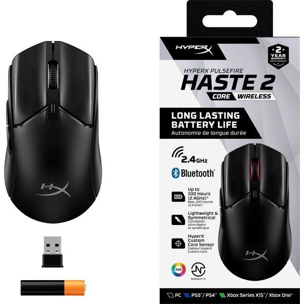 Mysz HyperX Pulsefire Haste 2 Core Wireless  (8R2E6AA)