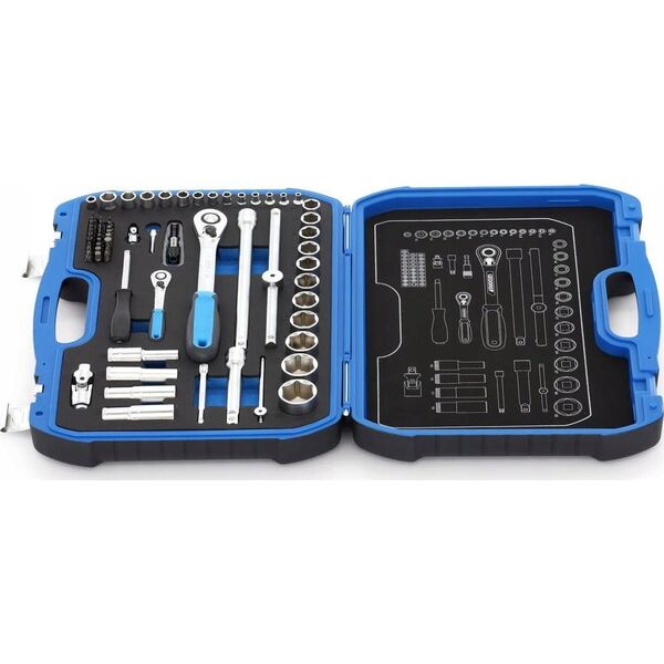 Gedore GEDORE Socket Set 1/4  + 1/2 69-pieces