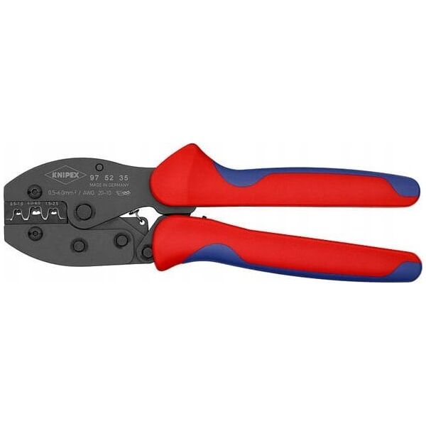 Knipex KNIPEX PreciForce crimping pliers 97 52 35 (red/blue, crimping 0.5 - 6.0mm2, F-crimp)
