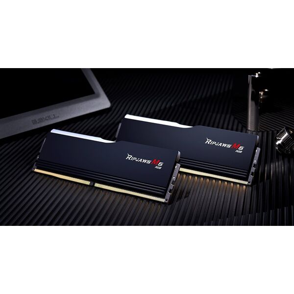 Pamięć G.Skill Ripjaws M5 RGB, DDR5, 32 GB, 6000MHz, CL32 (F5-6000J3238F16GX2-RM5RK)
