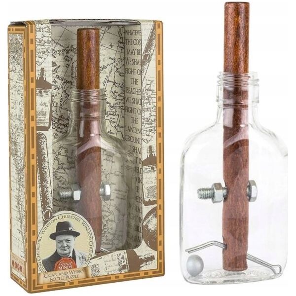 Sourcing GREAT MINDS CHURCHILLS WHISKY BOTTLE