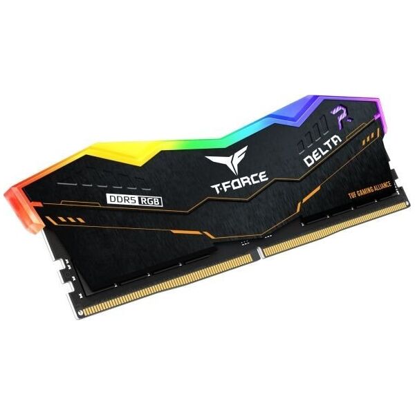 Pamięć TeamGroup T-Force Delta TUF Gaming Alliance RGB, DDR5, 32 GB, 5600MHz, CL36 (FF5D532G5600HC36BDC01)
