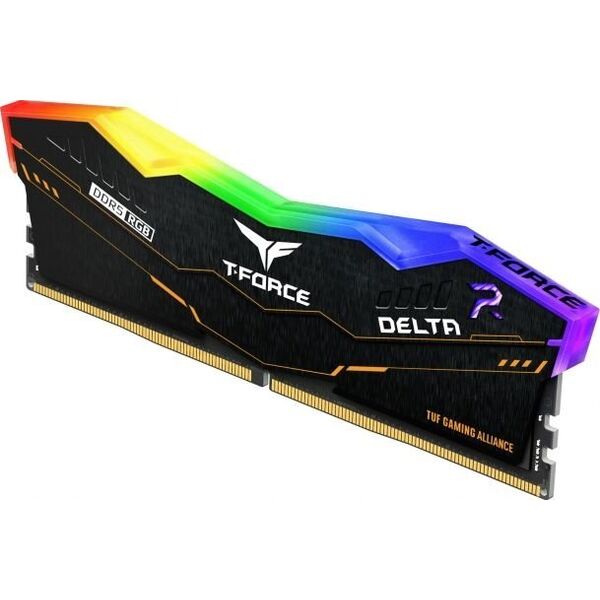 Pamięć TeamGroup T-Force Delta TUF Gaming Alliance RGB, DDR5, 32 GB, 5600MHz, CL36 (FF5D532G5600HC36BDC01)