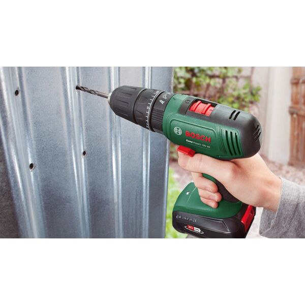 Wiertarka Bosch Bosch cordless impact drill EasyImpact 18V-40 (green/black, Li-ion battery 1.5Ah, case, POWER FOR ALL ALLIANCE)