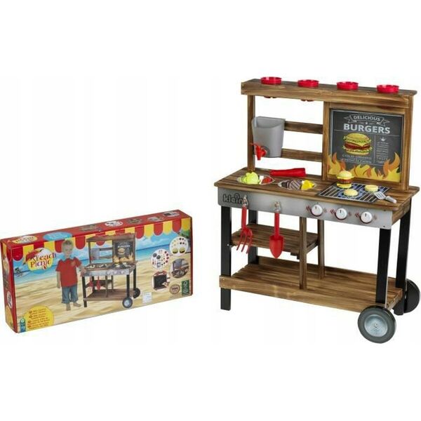 Theo Klein Theo Klein Beach Picnic BBQ Country Summer Kitchen, Play Kitchen