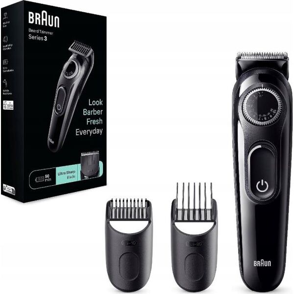 Braun Braun Beard Trimmer 3 BT3410, Beard Trimmer (black)