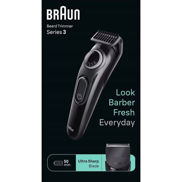 Braun Braun Beard Trimmer 3 BT3410, Beard Trimmer (black)