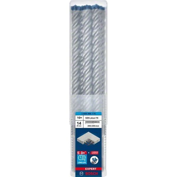 Wiertło Bosch Bosch Expert hammer drill SDS-plus-7X, 14mm, 10 pieces (working length 200mm)