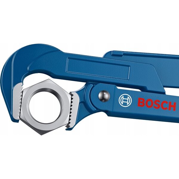 Bosch Bosch plumbing corner pipe wrench 90° Professional 420mm, pipe / water pump pliers (blue, gripping jaw position 90°)