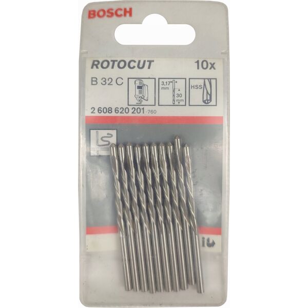Wiertło Bosch Bosch guide tip cutting bit  3.2mm, for Rotocut router (10 pieces, for GCU 18V-30 Professional router)