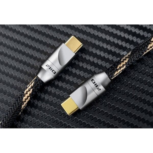 Kabel USB FiiO USB-C - USB-C 1.5 m Czarny (6953175731207)