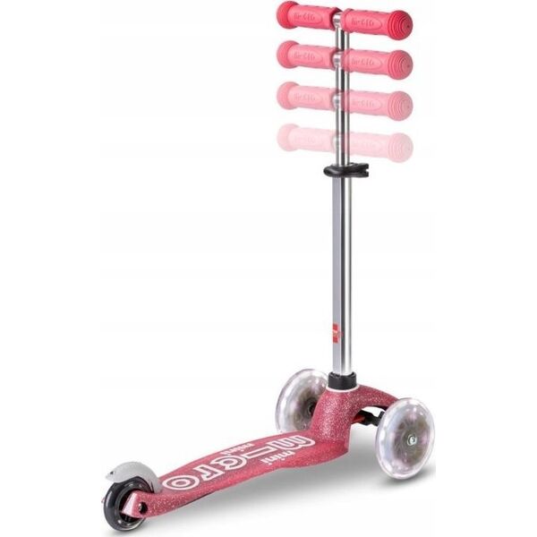 Hulajnoga Mini Micro Deluxe Fairy Glitter LED Pink