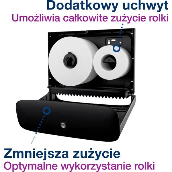 Tork Tork Image Design Dozownik do papieru toaletowego, Mini Jumbo - Stalowy