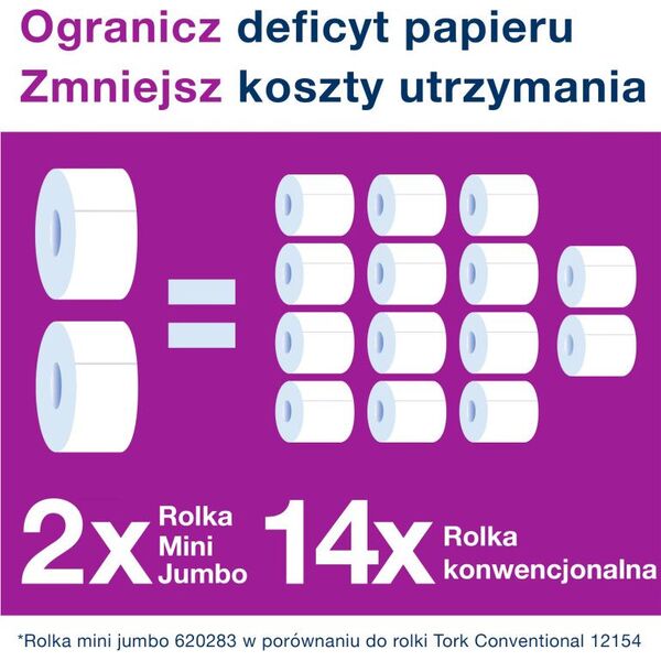 Tork Tork Image Design Dozownik do papieru toaletowego, Mini Jumbo - Stalowy