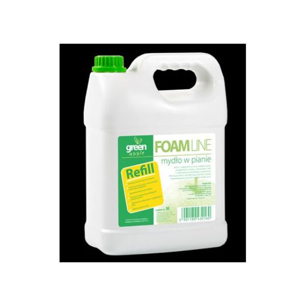Foam Line FOAM Line Green Apple 5L, Mydło w pianie zielone jabłko.