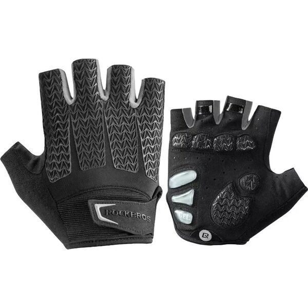 RockBros Rękawiczki rowerowe Rockbros S169BGR XXL z wkładkami żelowymi - szare
