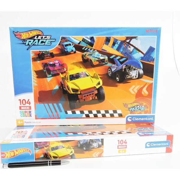 Clementoni Clementoni Puzzle 104el Maxi SuperColor Hot Wheels 25762