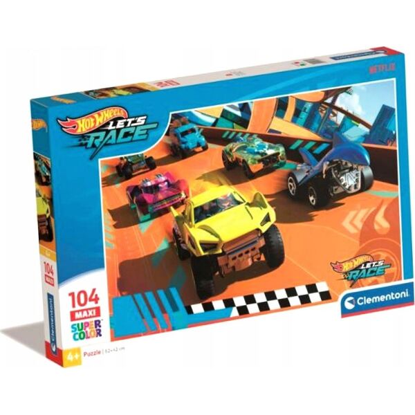 Clementoni Clementoni Puzzle 104el Maxi SuperColor Hot Wheels 25762