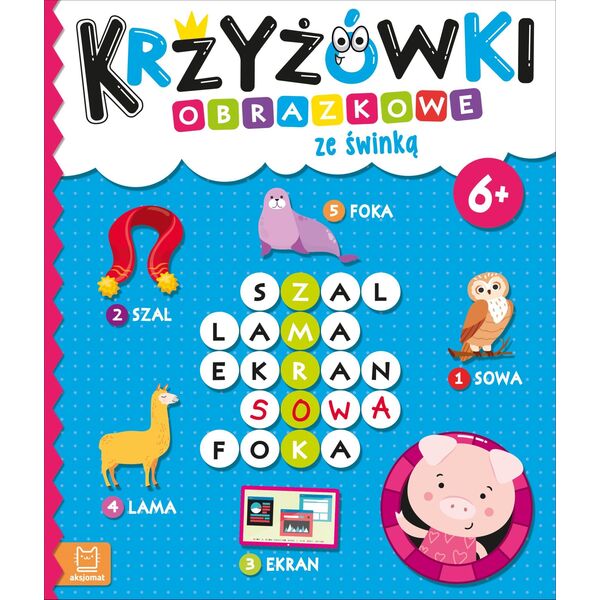 Aksjomat Krzyżówki obrazkowe ze świnką 6+ 36050