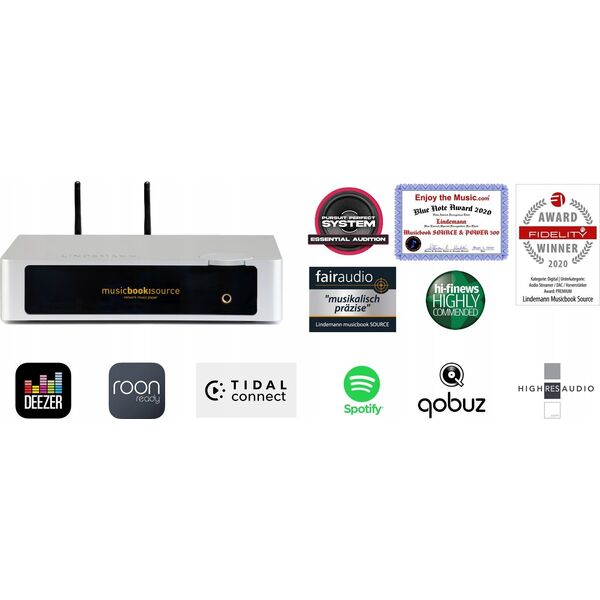 Lindemann Lindemann MUSICBOOK SOURCE II - Streamer ,Odtwarzacz Sieciowy z DAC i PRE