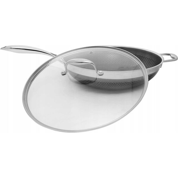 Patelnia Kohersen Wok z powłoką DIAMOND Kohersen Black Cube z pokrywką (32 cm | 5,1l)