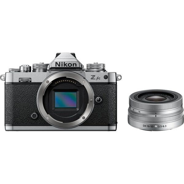 Aparat Nikon Aparat cyfrowy Nikon Z fc + ob. 16-50 mm srebrny