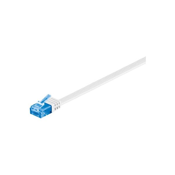 MicroConnect U/UTP CAT6A 10M White Flat - V-UTP6A10W-FLAT