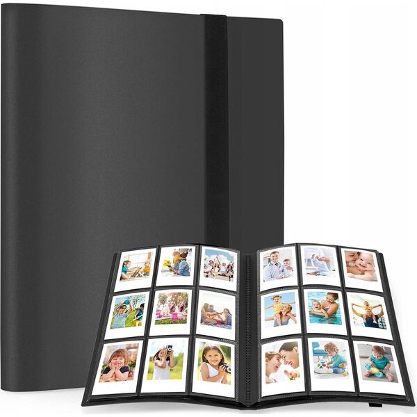 LoveInstant Album Na Zdjęcia - 360 Zdjęć Do Fujifilm Instax Mini / Xiaomi / Polaroid / Canon / Hp / Kodak / Czarny