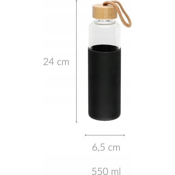 Butelka z silikonową osłonką, 550 ml