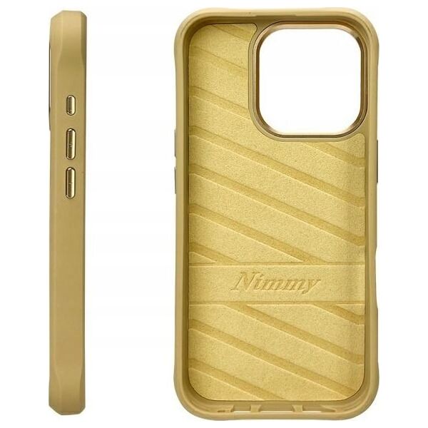 Nimmy case iPhone 16 Pro 6.3" khaki Big Eyed Pet 2.0 Cat