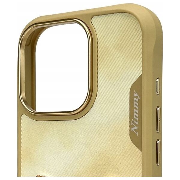 Nimmy case iPhone 16 Pro 6.3" khaki Big Eyed Pet 2.0 Cat