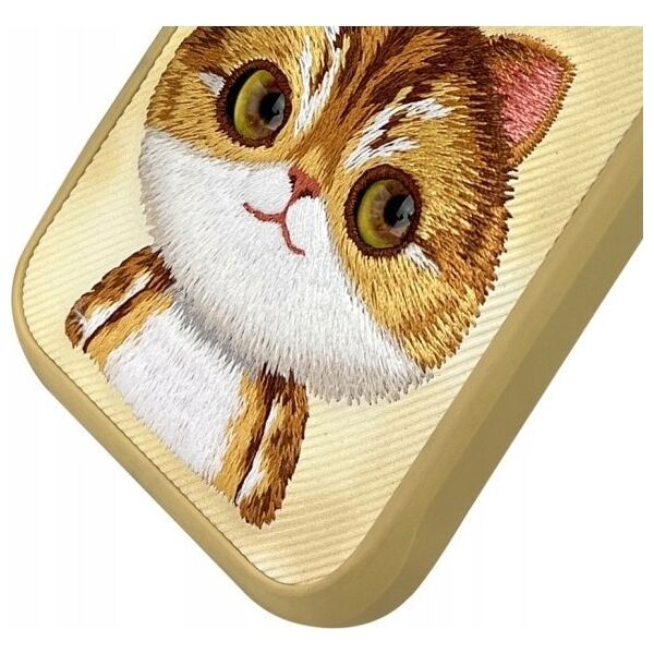 Nimmy case iPhone 16 Pro 6.3" khaki Big Eyed Pet 2.0 Cat