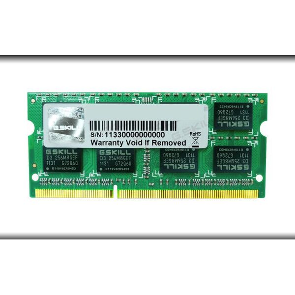 Pamięć do laptopa G.Skill SODIMM, DDR3, 8 GB, 1066 MHz, CL7 (FA-8500CL7D-8GBSQ)