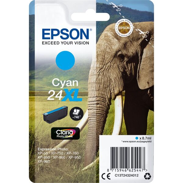 Tusz Epson EPSON Tinte cyan 8.7ml - C13T24324012